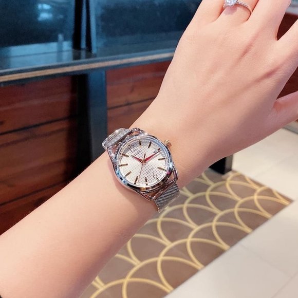 Citizen Eco Drive Rose Gold Mesh Watch! w/ box main image 4